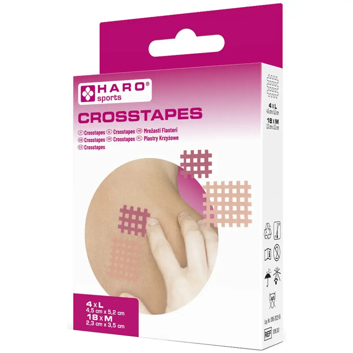 Crosstape/pansement grillagé, taille: S, bleu - Haro photo du produit