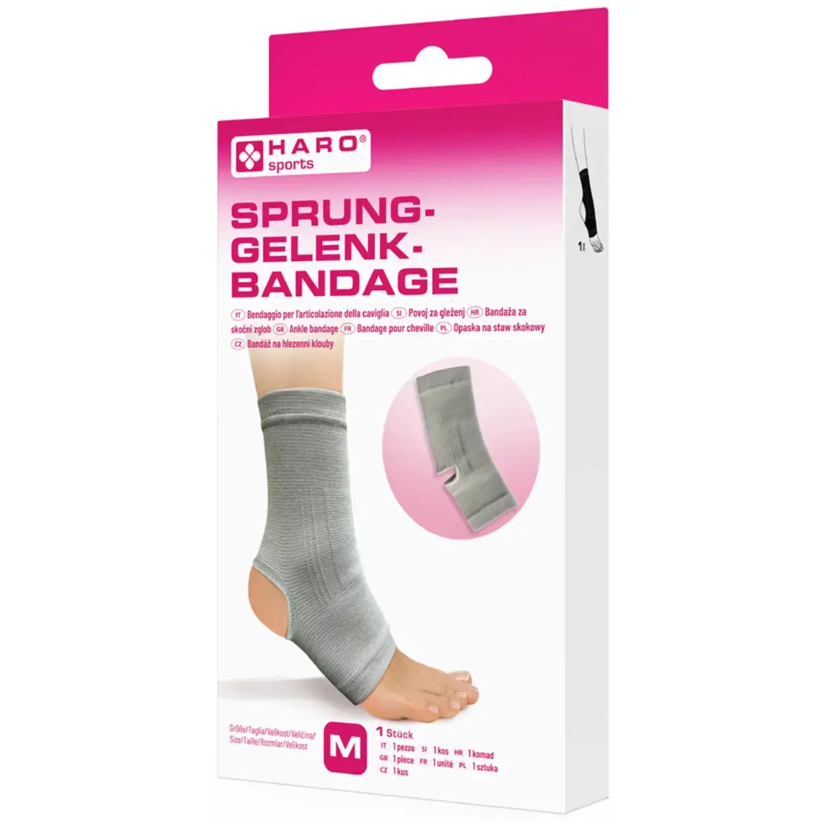 Bandage sportif 'Cheville', taille: XL, gris - Haro photo du produit