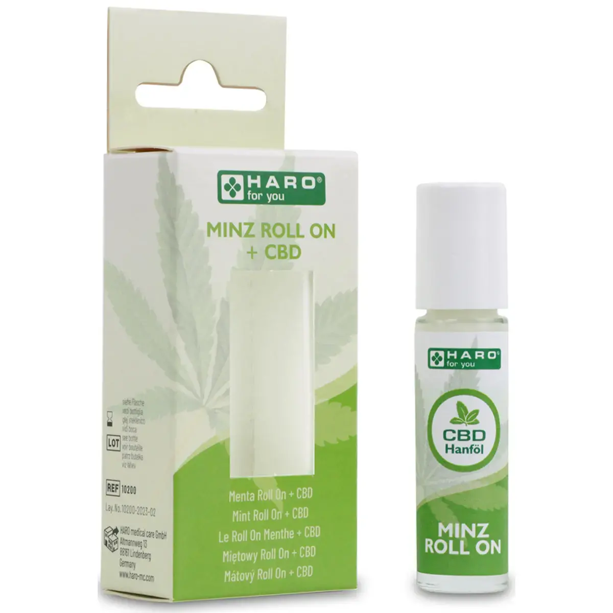 Roll-on menthe + CBD, stick de 10 ml - Haro photo du produit