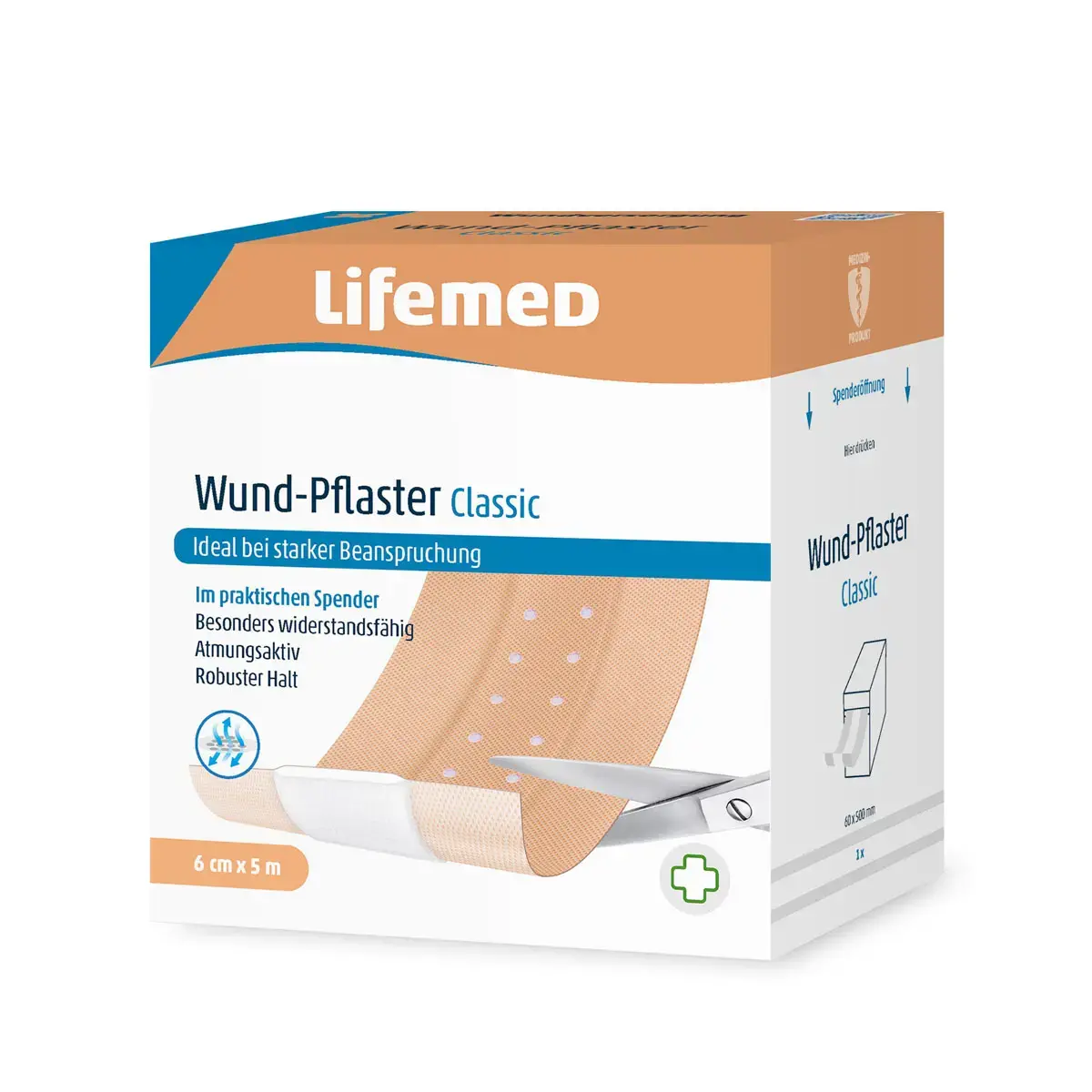 Pansement 'Classic', couleur chair, 1000 mm x 60 mm - Lifemed photo du produit