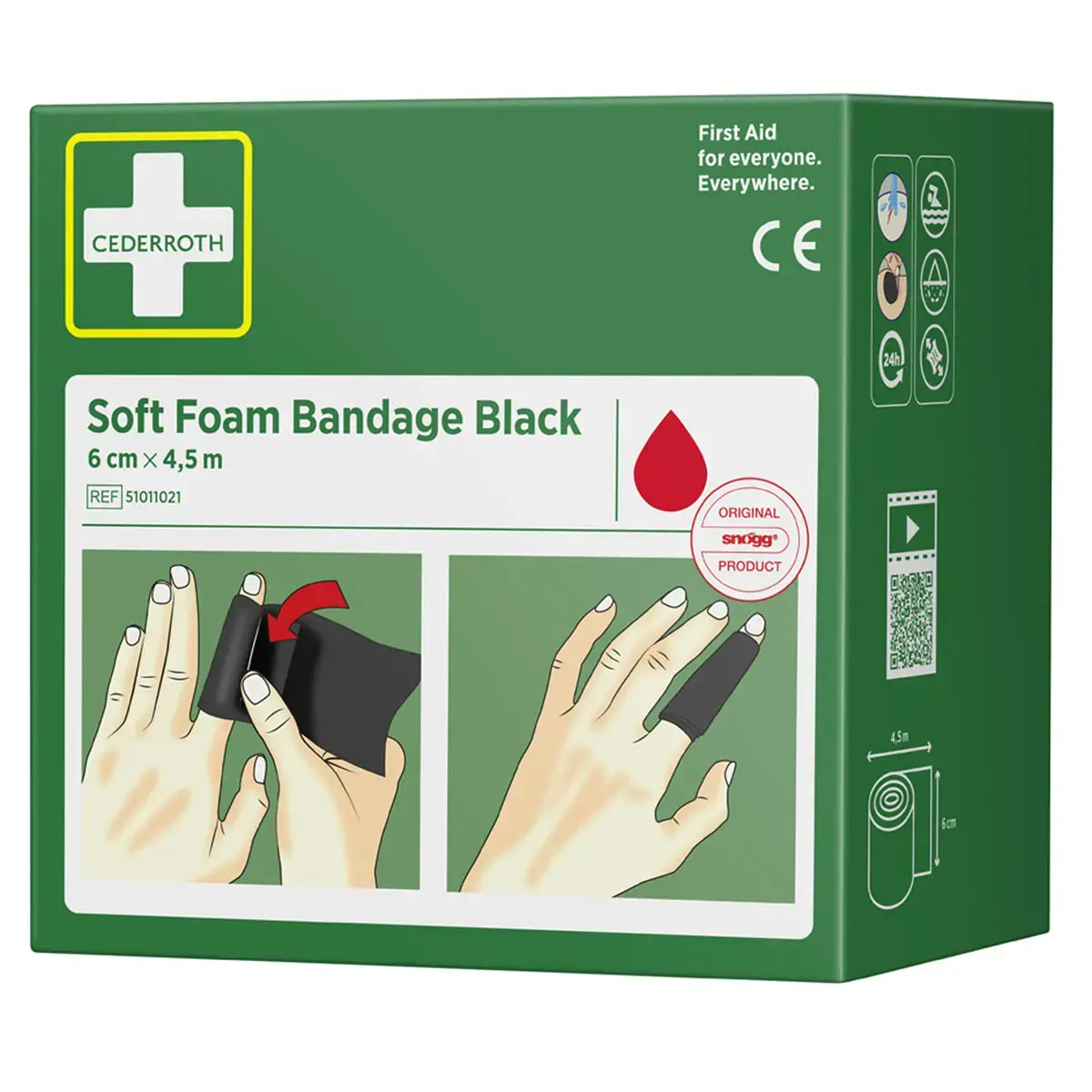 Pansement 'Soft Foam Bandage', noir - Cederroth photo du produit