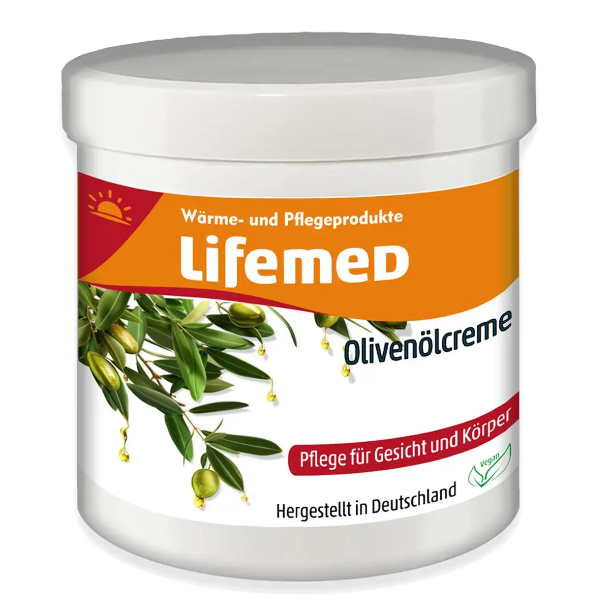 Crème à l'huile d'olive, pot de 250 ml - Lifemed photo du produit