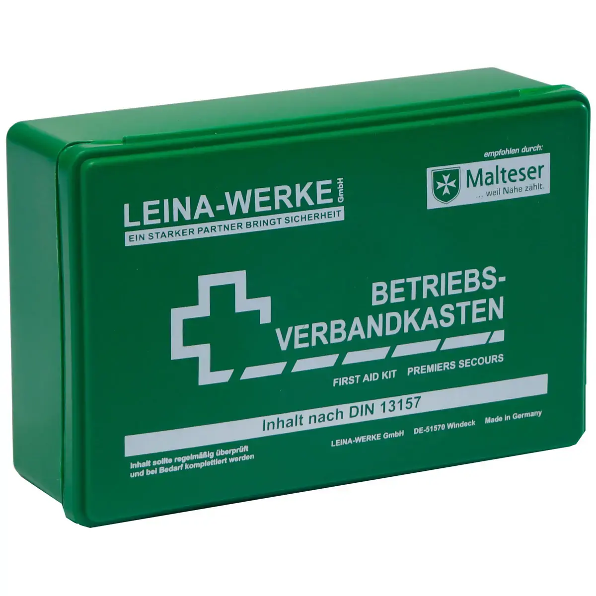 Trousse de premiers secours Leina conforme norme DIN 13157 verte - Leina-Werke photo du produit