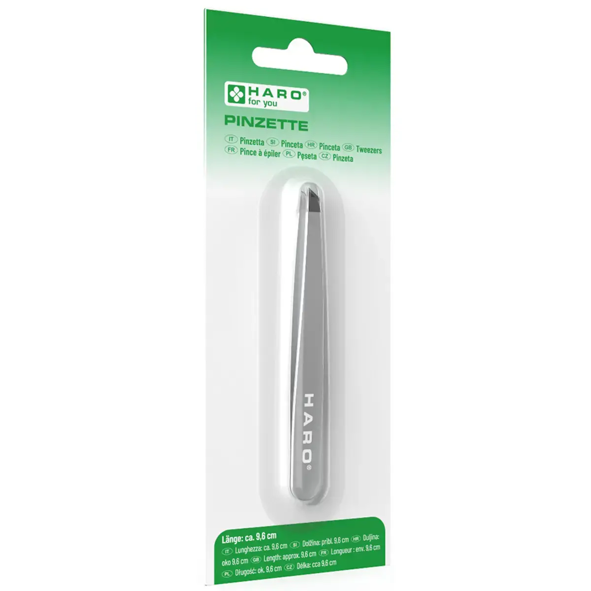 Pince à épiler, longueur: 96 mm, en inox - Haro photo du produit