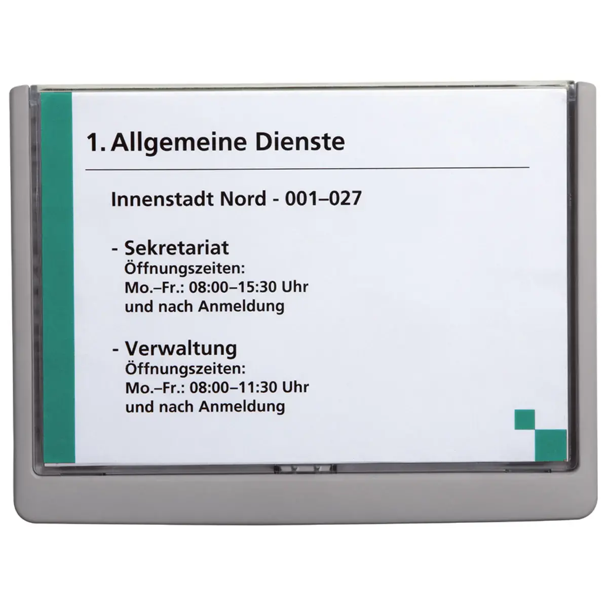 Plaque de porte CLICK SIGN, format A5, blanc - Durable photo du produit