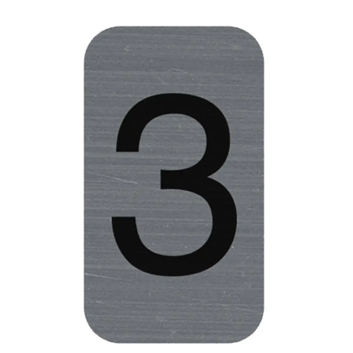 Plaque de signalisation chiffres « 3 » - 25 x 44 mm - Exacompta photo du produit