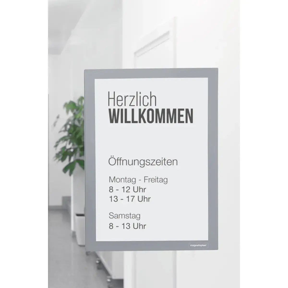 Cadre d'affichage magnetofix, A3, noir - Magnetoplan photo du produit