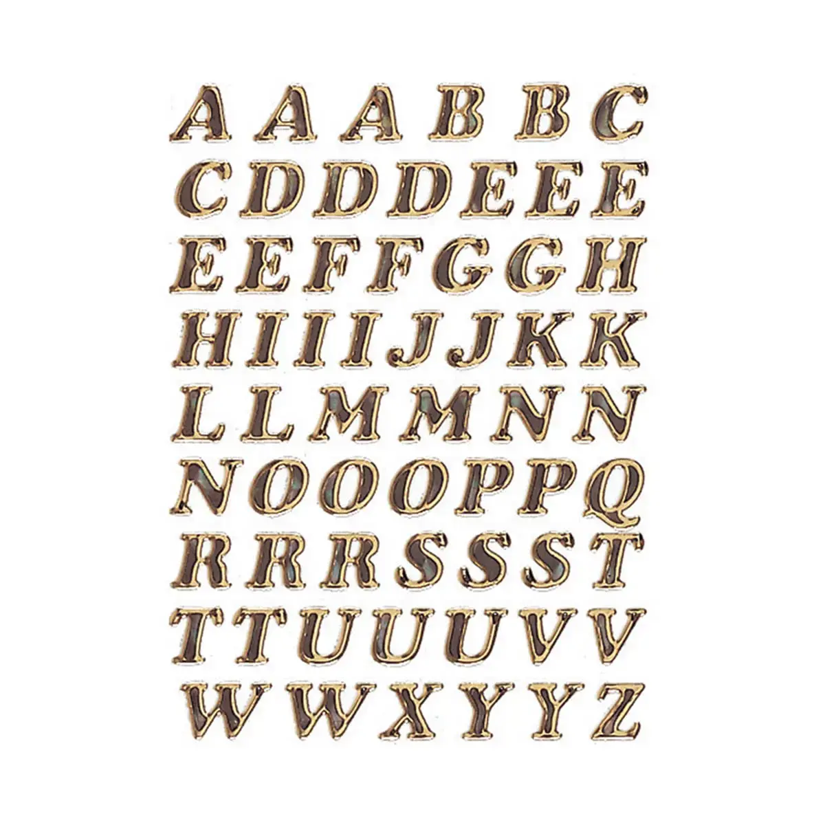 Lettres adhésives A-Z, film primastique, or, 8 mm - Herma photo du produit
