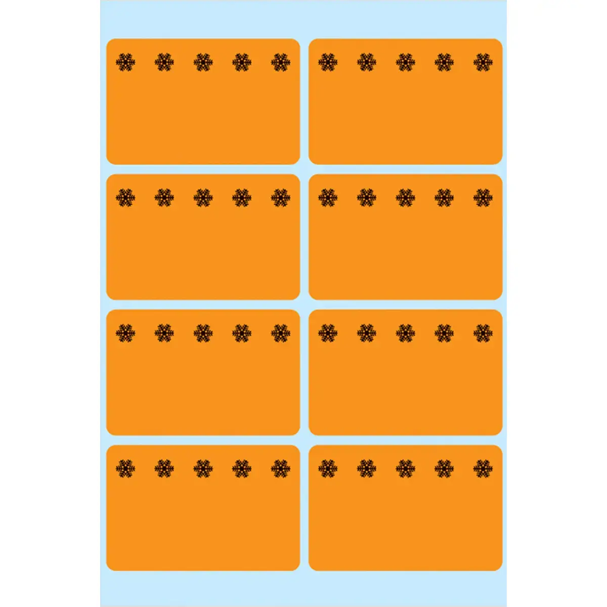 &Eacute;tiquettes pour surgel&eacute;s, 26 x 40 mm, orange fluo - Herma photo du produit