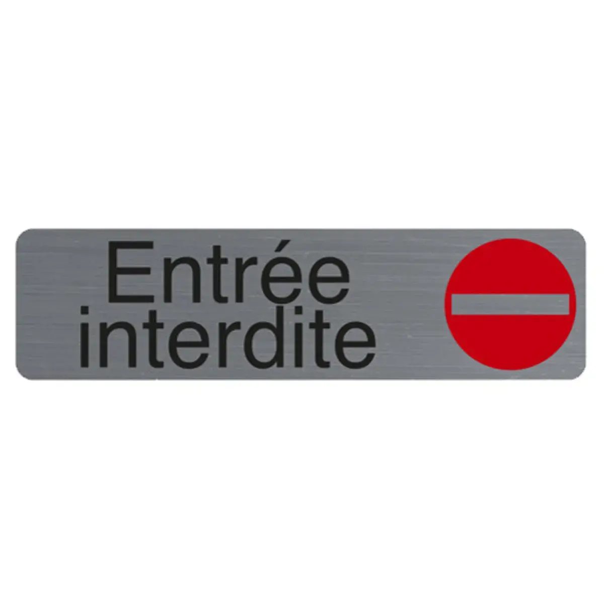 Plaque de signalisation « Entrée interdite » - Exacompta photo du produit