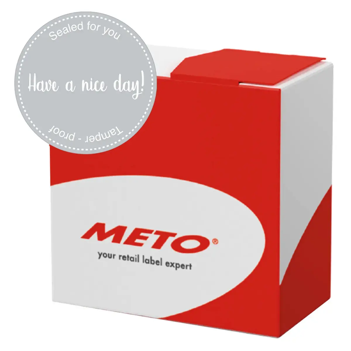 Etiquette autocollante 'Have a nice day-Sealed for you' - Meto photo du produit