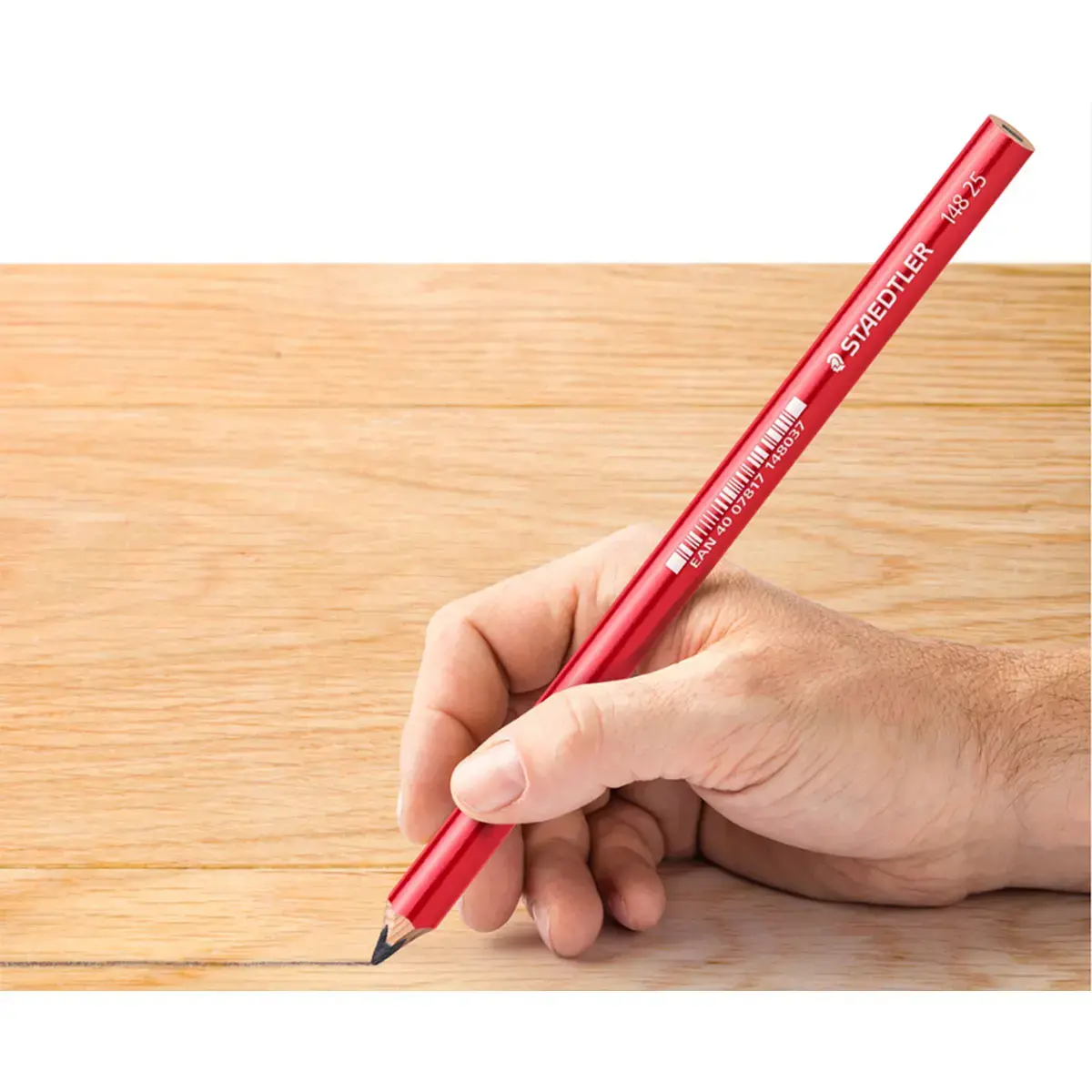 Crayon de charpentier, ovale, marron rouge - Staedtler photo du produit