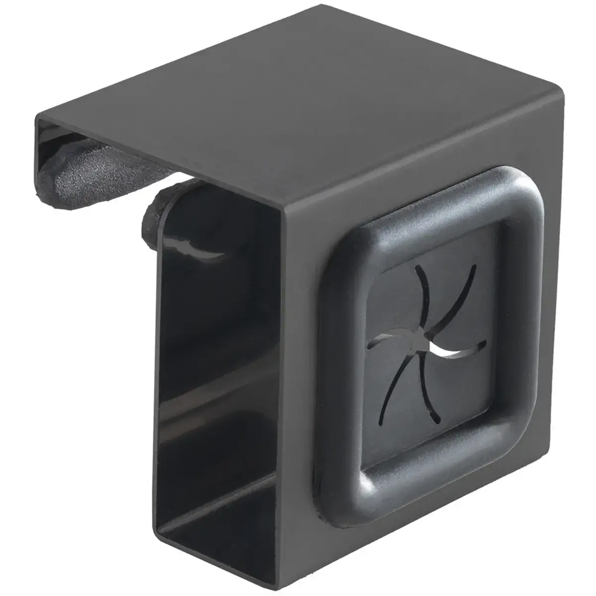 Porte-serviette, pour accrocher, carr&eacute;, argent/gris - Metaltex photo du produit