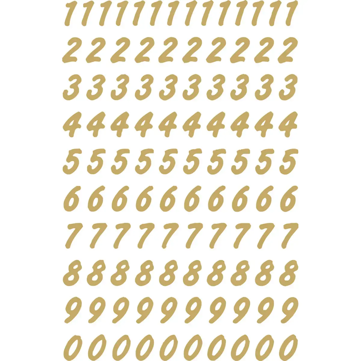 Stickers chiffres 0-9, film transparent - Herma photo du produit