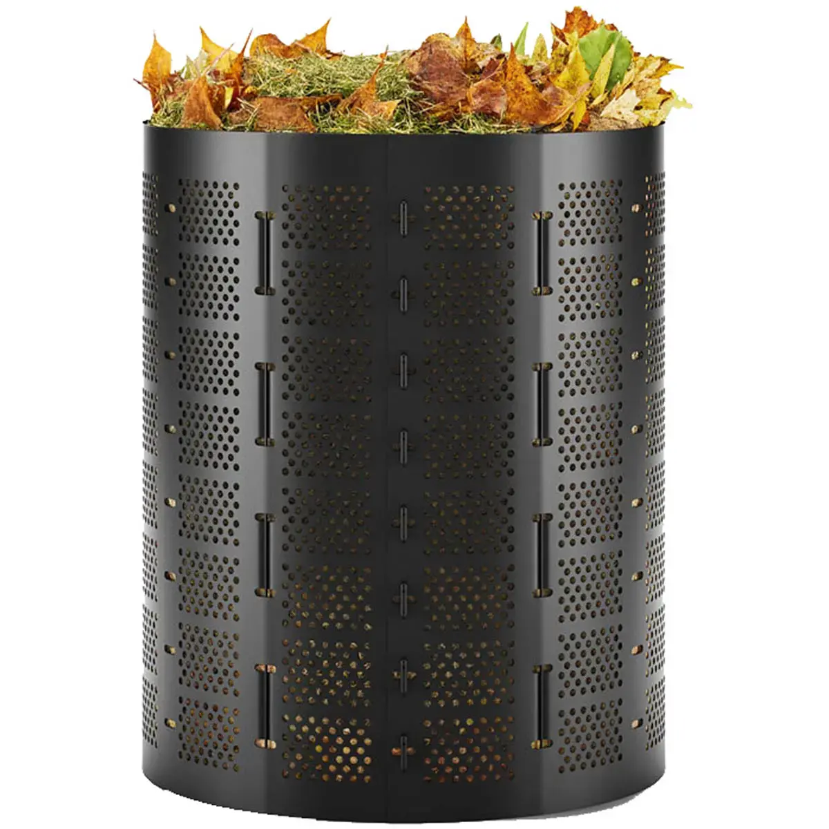 Poubelle à compost, 400 litres, en HDPE, noir - Bradas photo du produit