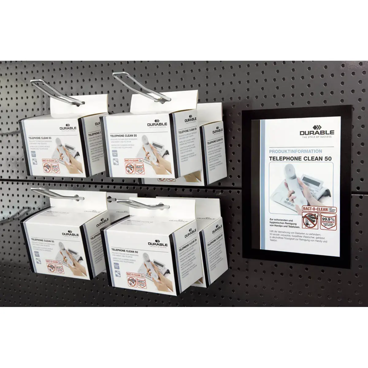 Cadre d'affichage magnétique DURAFRAME, A5, argent - Durable photo du produit