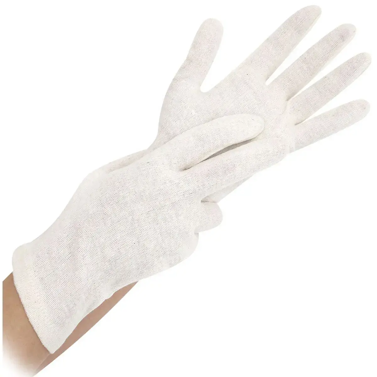Gants en coton Nature, L, naturel - Hygostar photo du produit