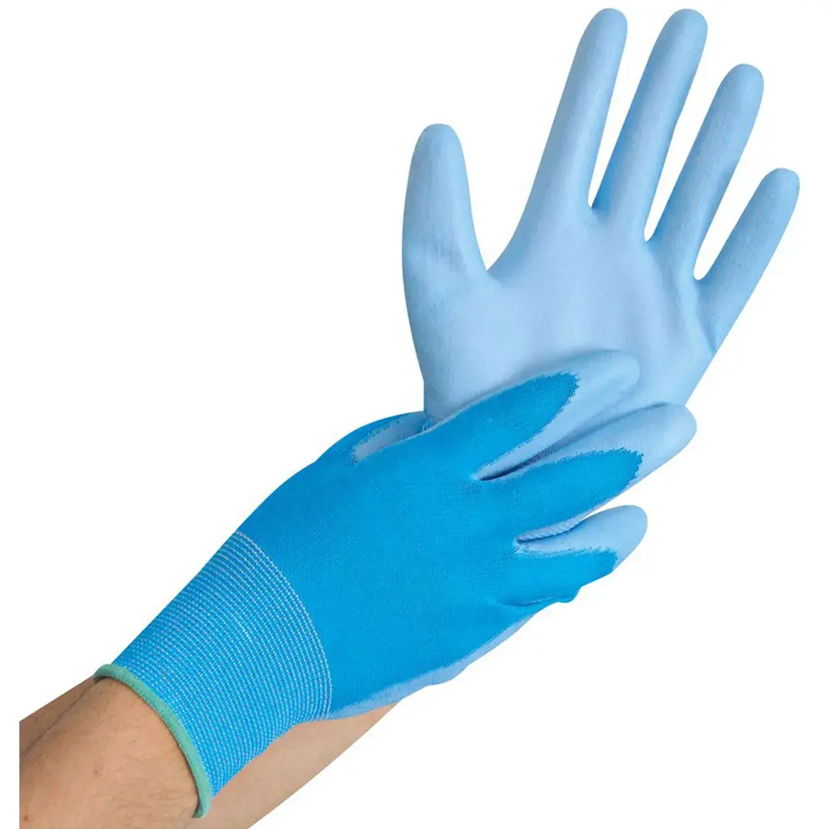 Gants de travail Ultra Flex Hand, M, bleu - Hygostar photo du produit