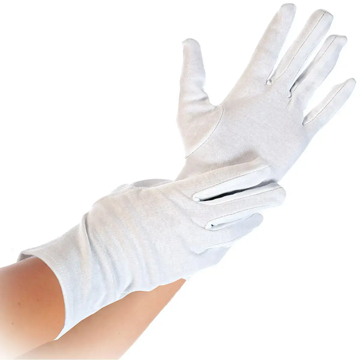 Gants en coton Blanc - XL - Blanc - Hygostar photo du produit