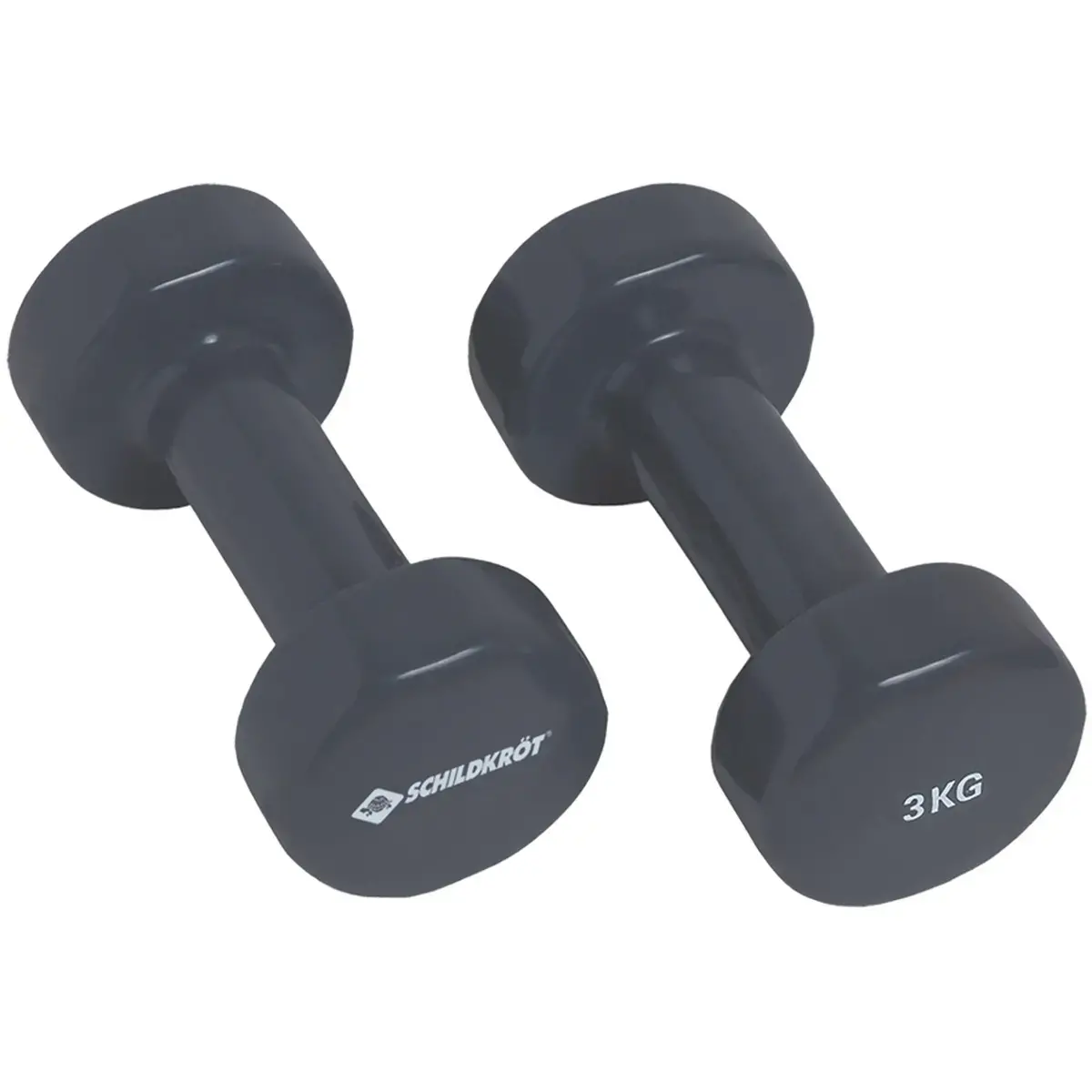 Haltères vinyle, set de 2,0 kg, anthracite - Schildkröt photo du produit