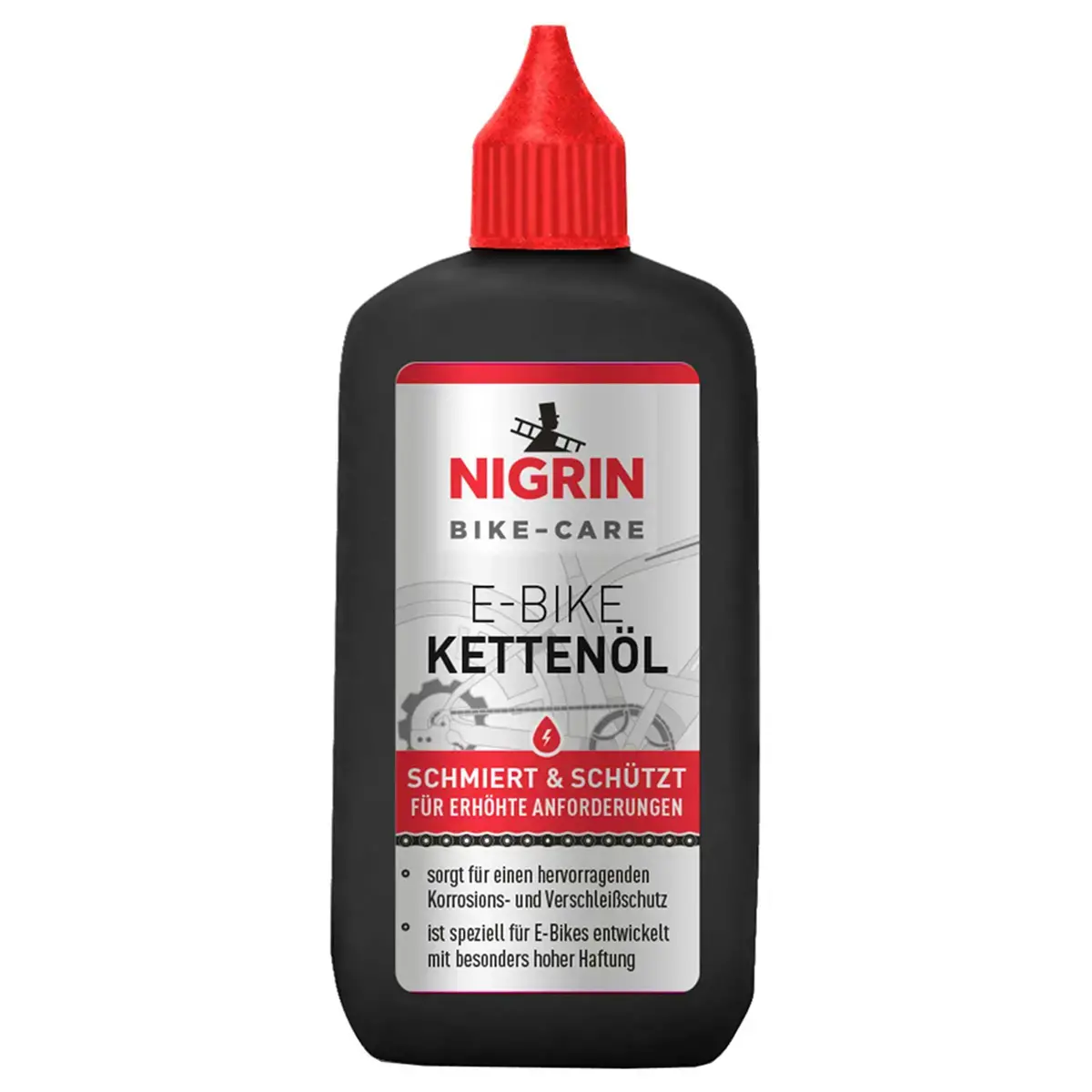 Huile pour chaîne de vélo électrique Bike-Care, 100 ml - Nigrin photo du produit
