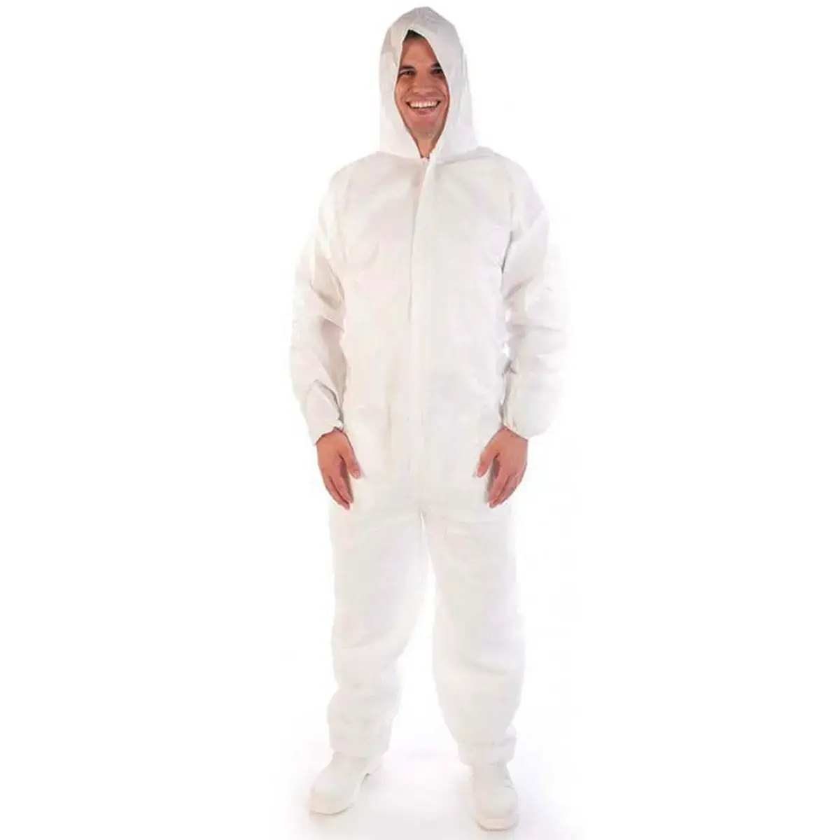 Combinaison PP avec capuche - XXL - Blanc - Hygostar photo du produit