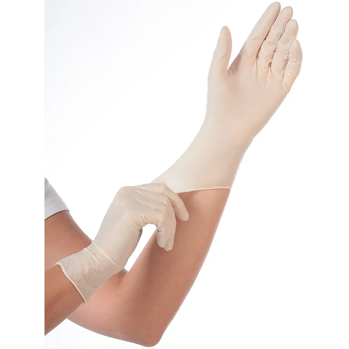Gants en latex 'SKIN LIGHT', L, blanc - Hygonorm photo du produit