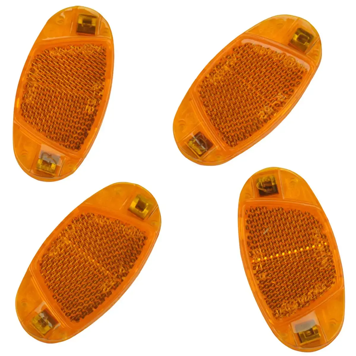 Kit de réflecteurs pour rayons de vélo - Orange - Fischer photo du produit