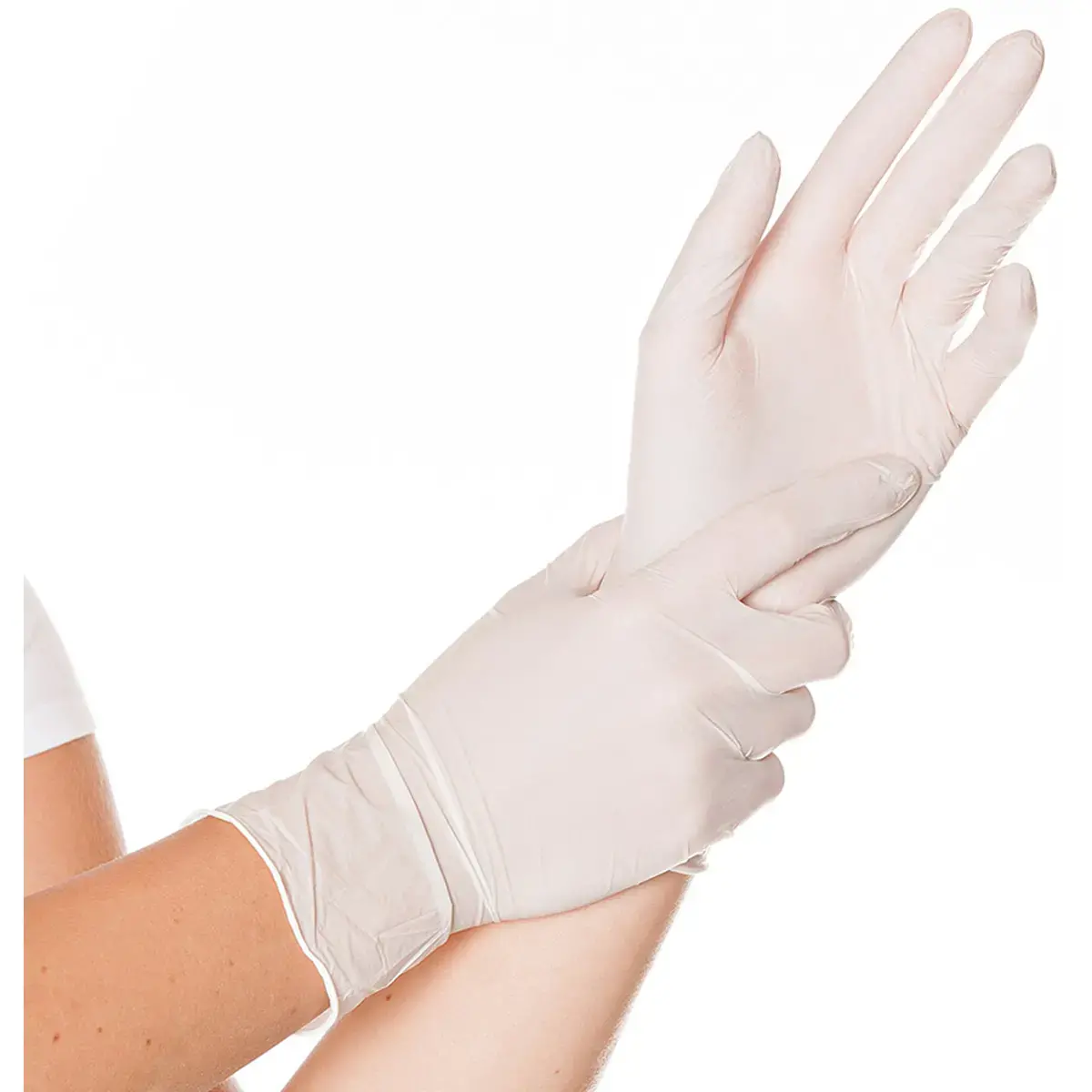 Gants nitrile SAFE FIT, XL, sans poudre, blanc - Hygonorm photo du produit