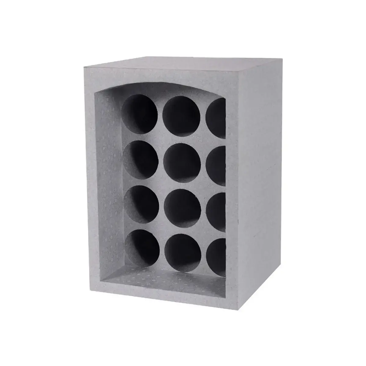 Porte-bouteilles, pour 6 bouteilles, polystyrène, gris - Eda Fontaine photo du produit