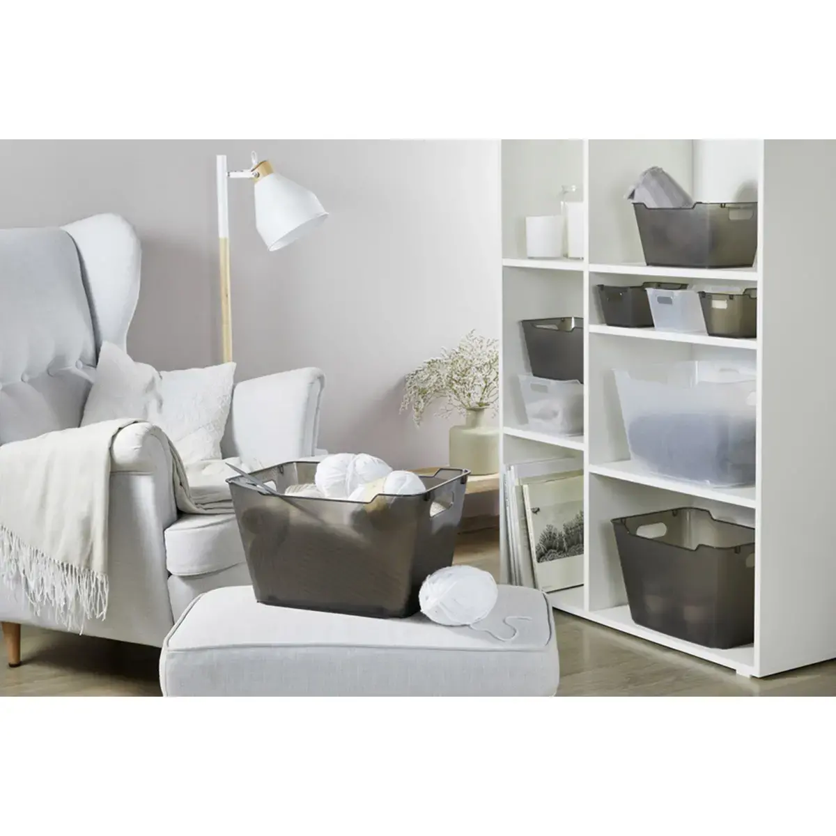Bo&icirc;te de rangement 'lotta', 6 litres, transparent - Keeeper photo du produit