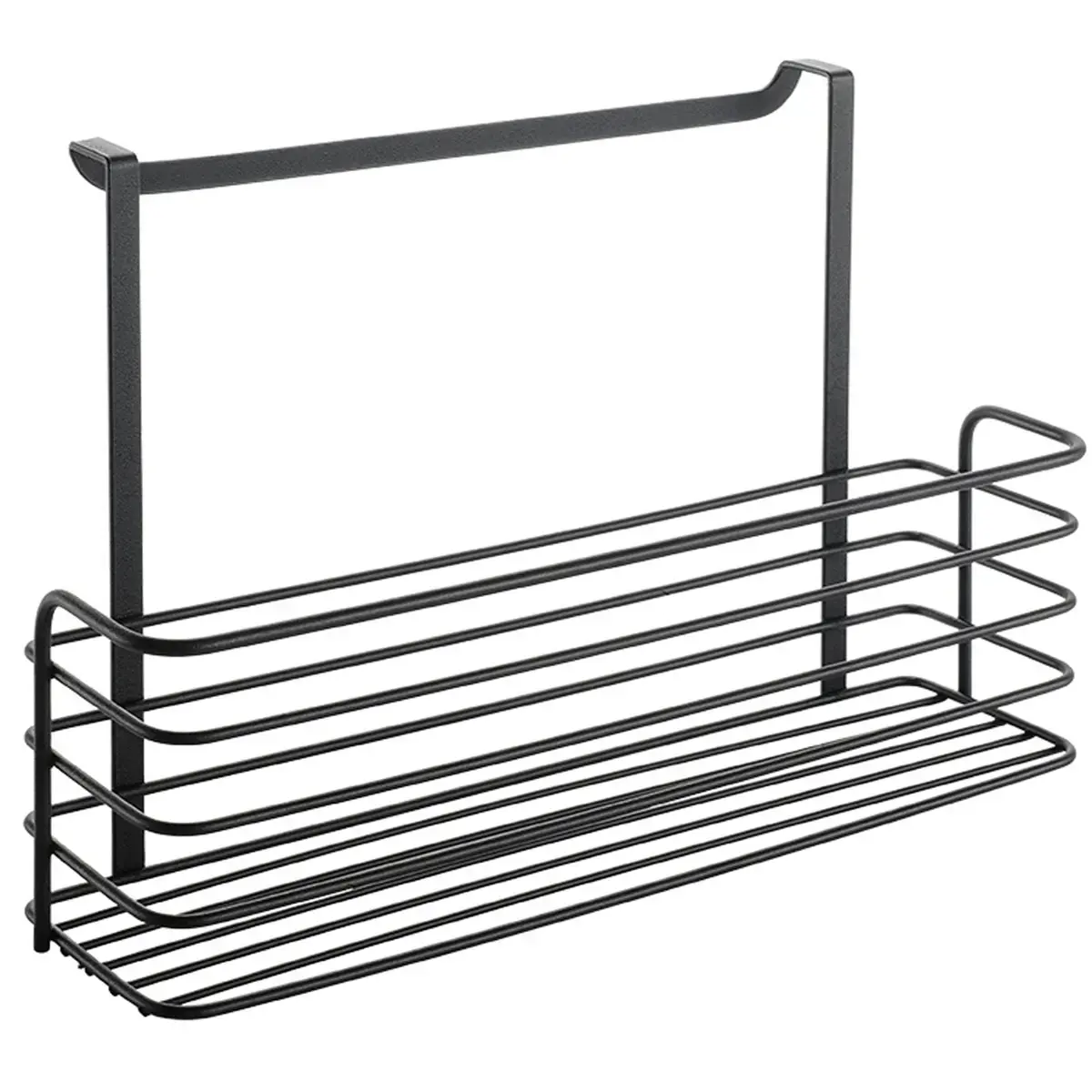 Rangement suspendu Galileo LAVA, haut, noir mat - Metaltex photo du produit
