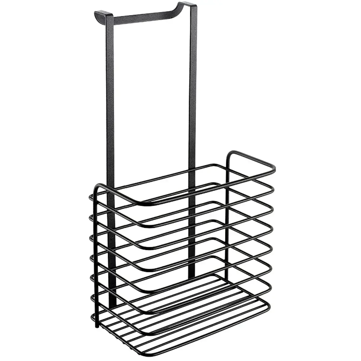 Rangement suspendu Galileo LAVA, haut, noir mat - Metaltex photo du produit