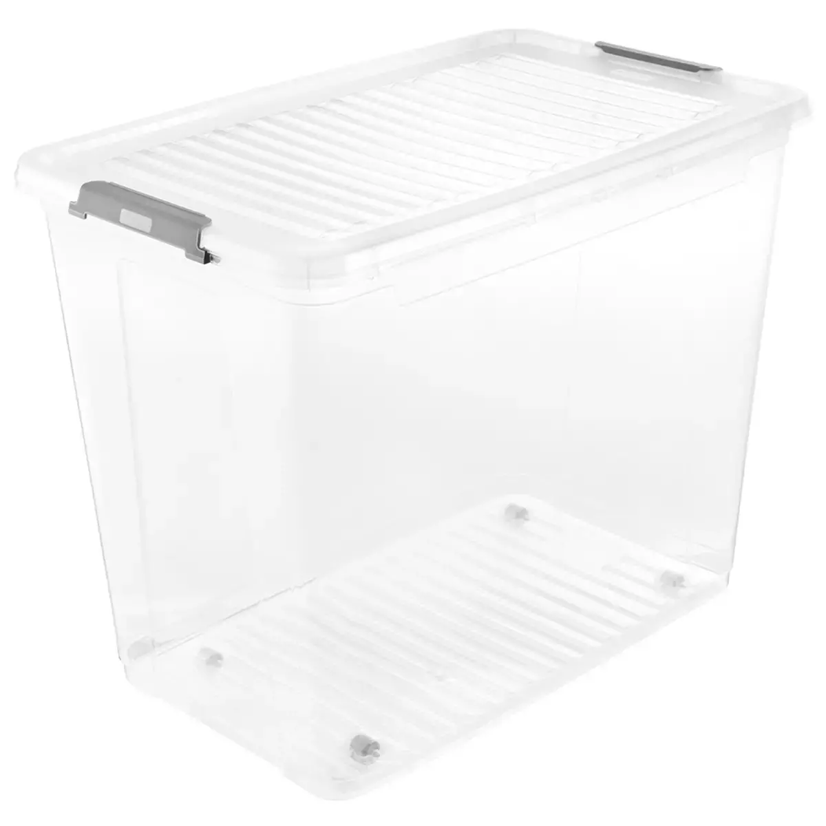 Boîte de rangement Leo - 74 L - Transparent - Keeeper photo du produit