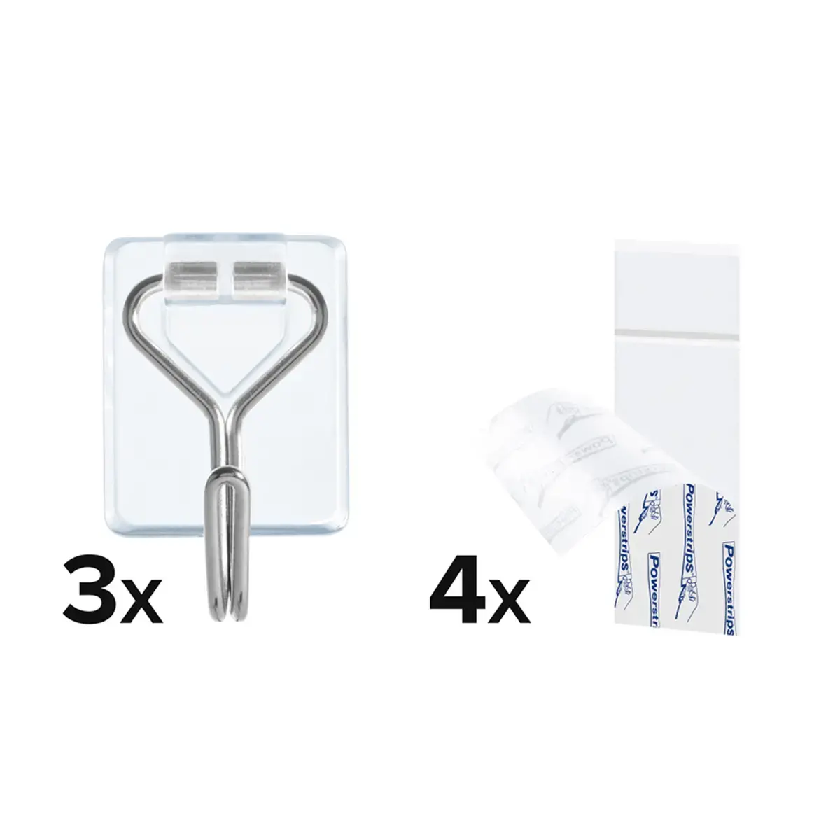 Crochet Powerstrips WIRED HOOK SMALL, transparent - Tesa photo du produit