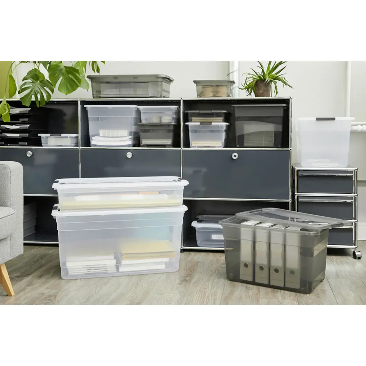 Boîte de rangement Cornelia 7 L - Transparent - Keeeper photo du produit