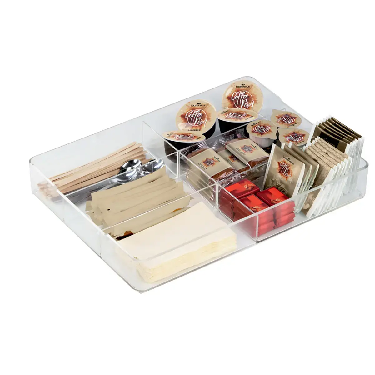 Plateau de rangement 'COFFEE POINT CADDY', acrylique - Durable photo du produit