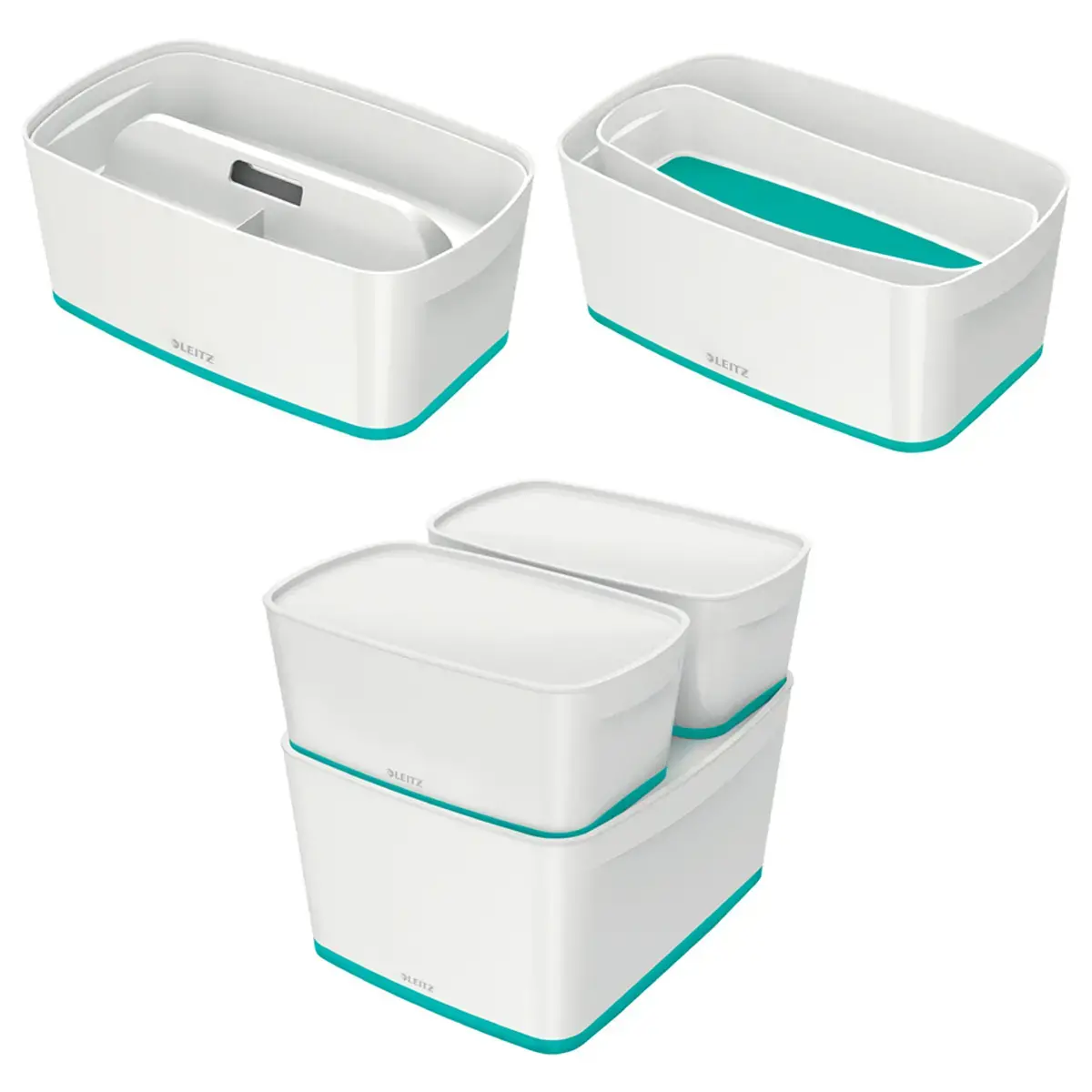Boîte de rangement My Box, 5 litres, blanc / gris - Leitz photo du produit
