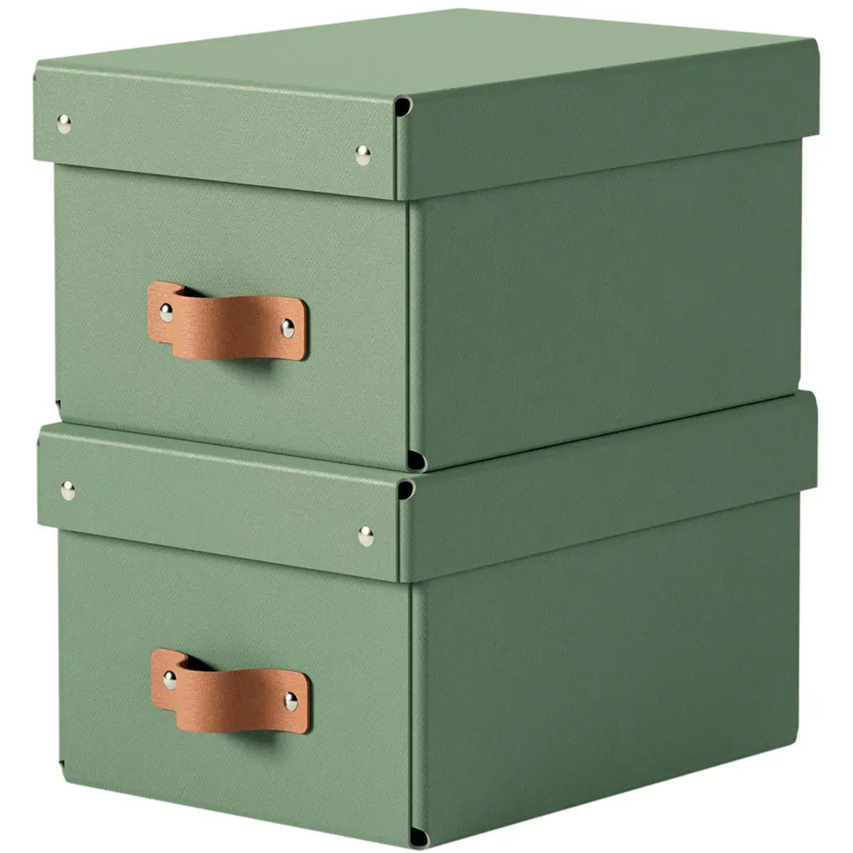 Boîte de rangement Puro, carton, 7 L, set de 2, noir - Leitz photo du produit