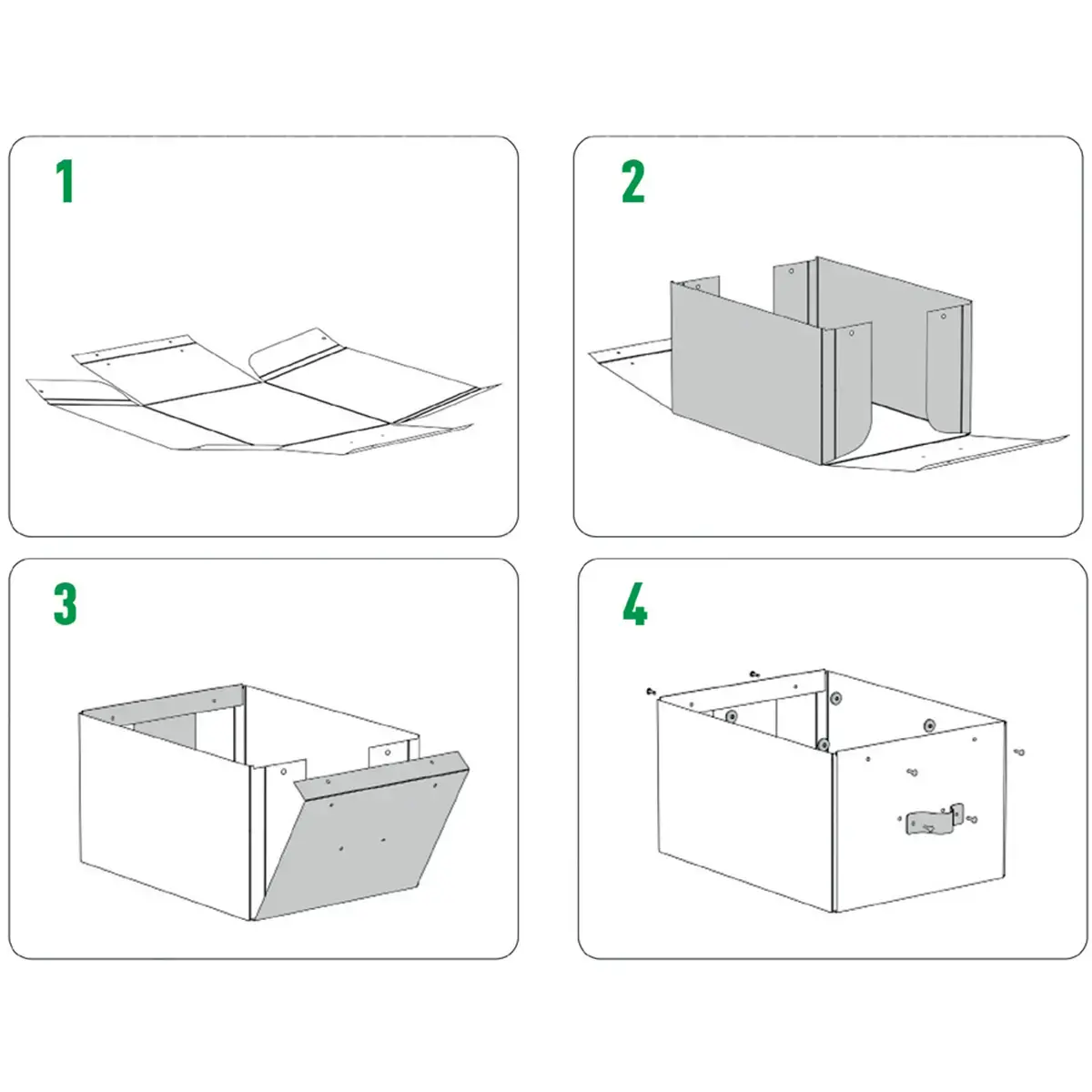 Boîte de rangement Puro, carton, 7 L, set de 2, noir - Leitz photo du produit