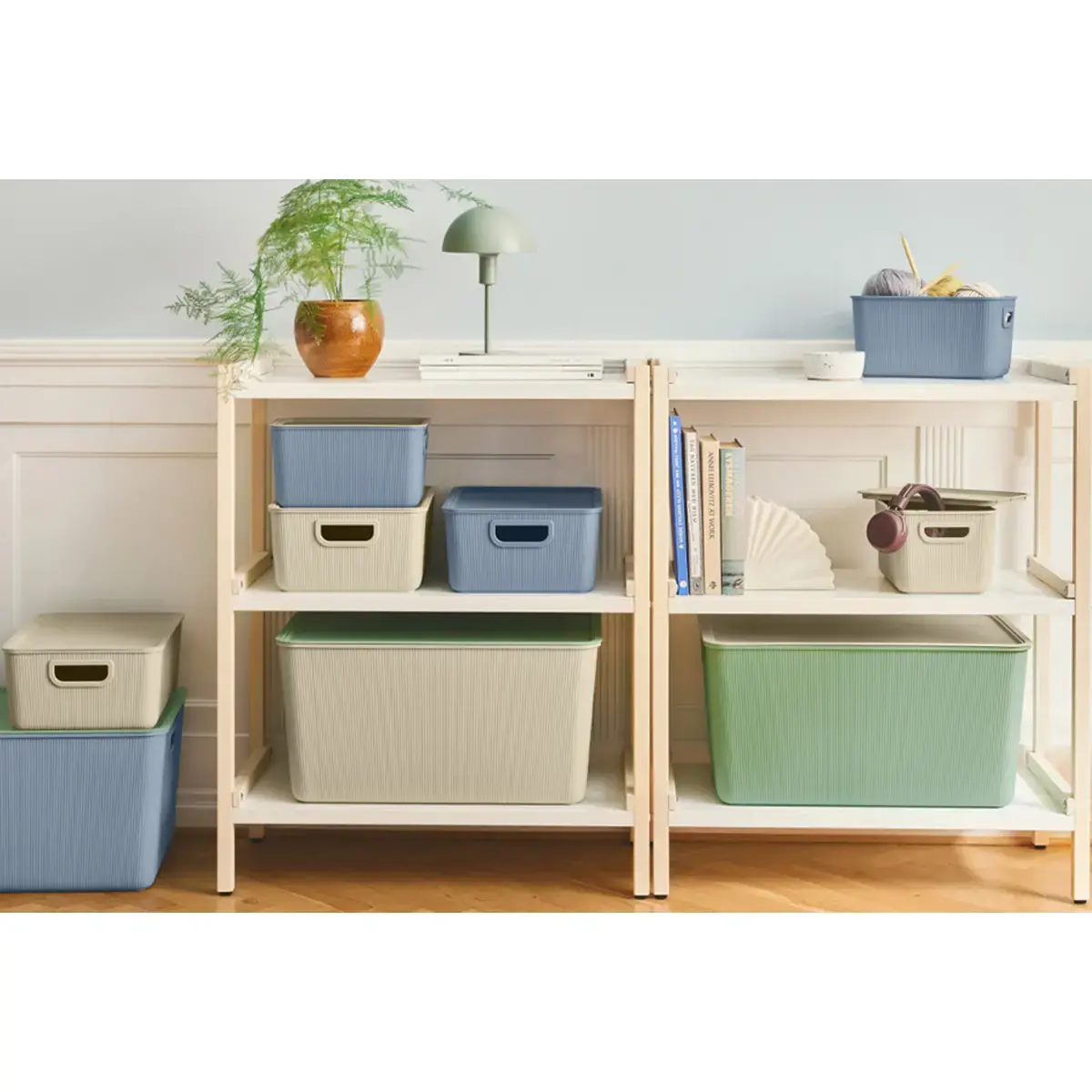Couvercle pour boîte de rangement AKITA STORAGE S, bleu - Nhg photo du produit