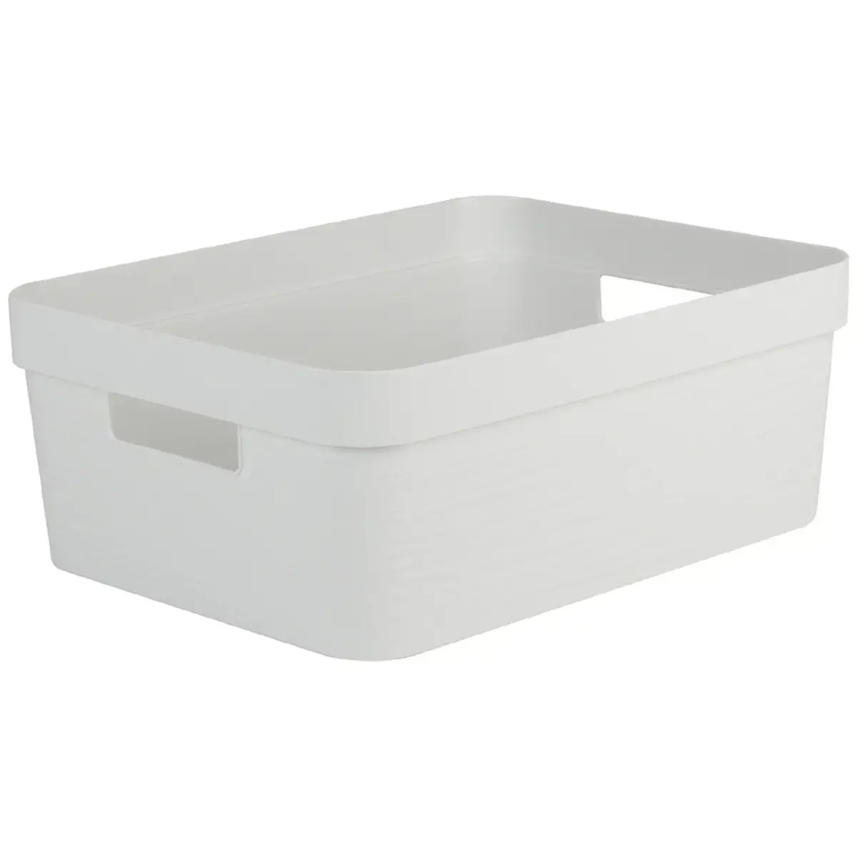Boîte de rangement STONE, 12 litres, PP, blanc - Eda Fontaine photo du produit