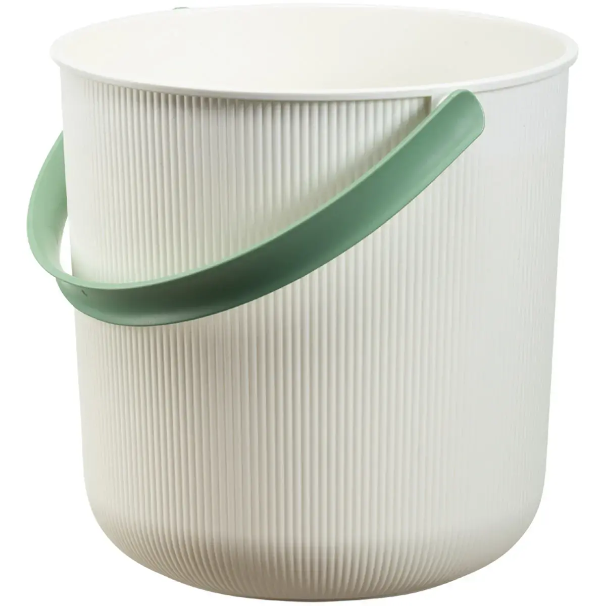 Seau de rangement AKITA, 10 litres, bleu / beige clair - Nhg photo du produit