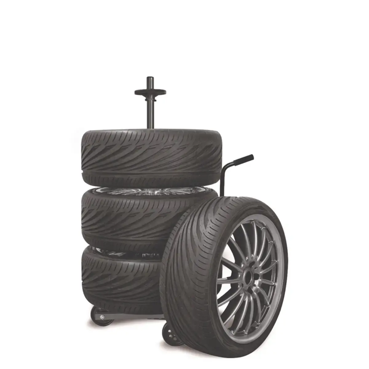Support de rangement mobile pour 4 pneus/roues - Goodyear photo du produit