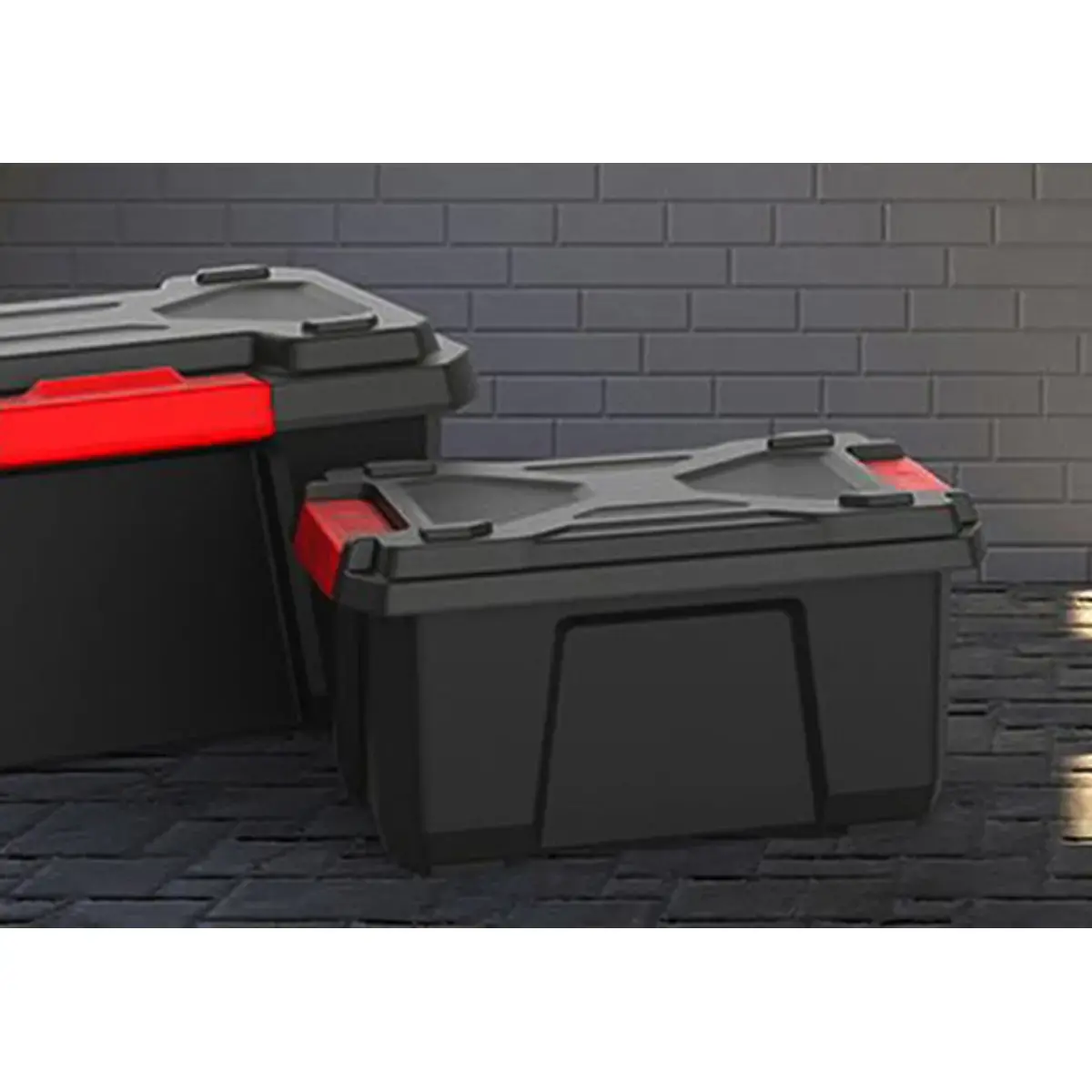 Boîte de rangement XPERT PRO, 40 litres, noir/rouge - Eda Fontaine photo du produit