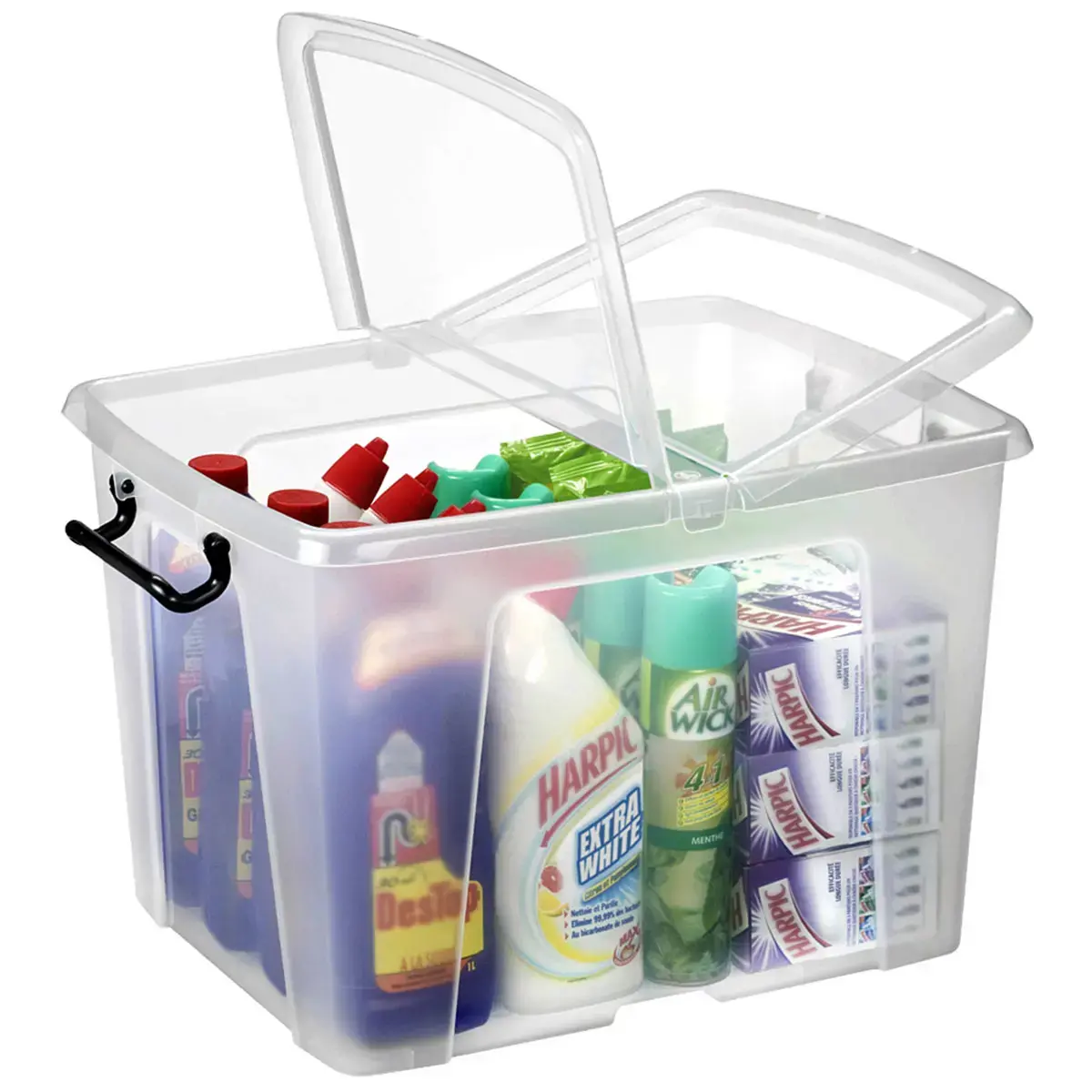 Bo&icirc;te de rangement strata, 65 litres, transparent - Cep photo du produit