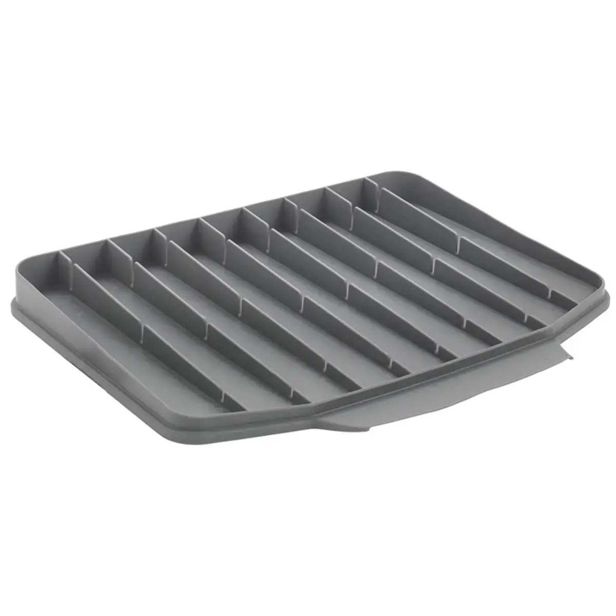 Tapis d'égouttage Gravity-Duo, caoutchouc, gris - Metaltex photo du produit