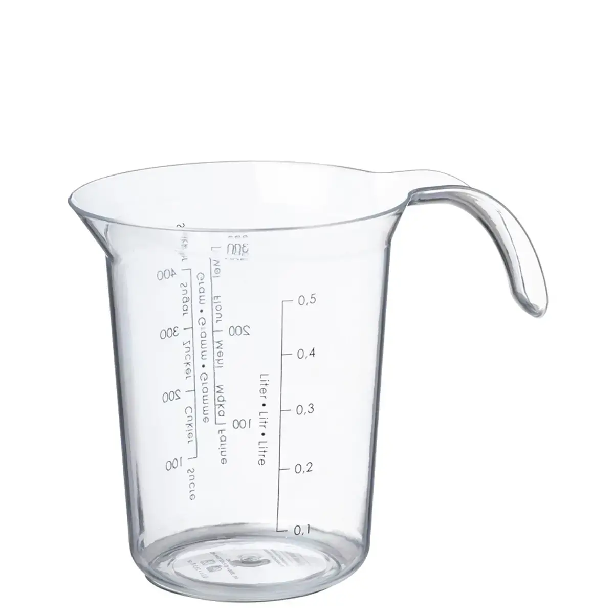 Pichet mesureur 'Palermo', 0,2 litre, transparent - Plast Team photo du produit