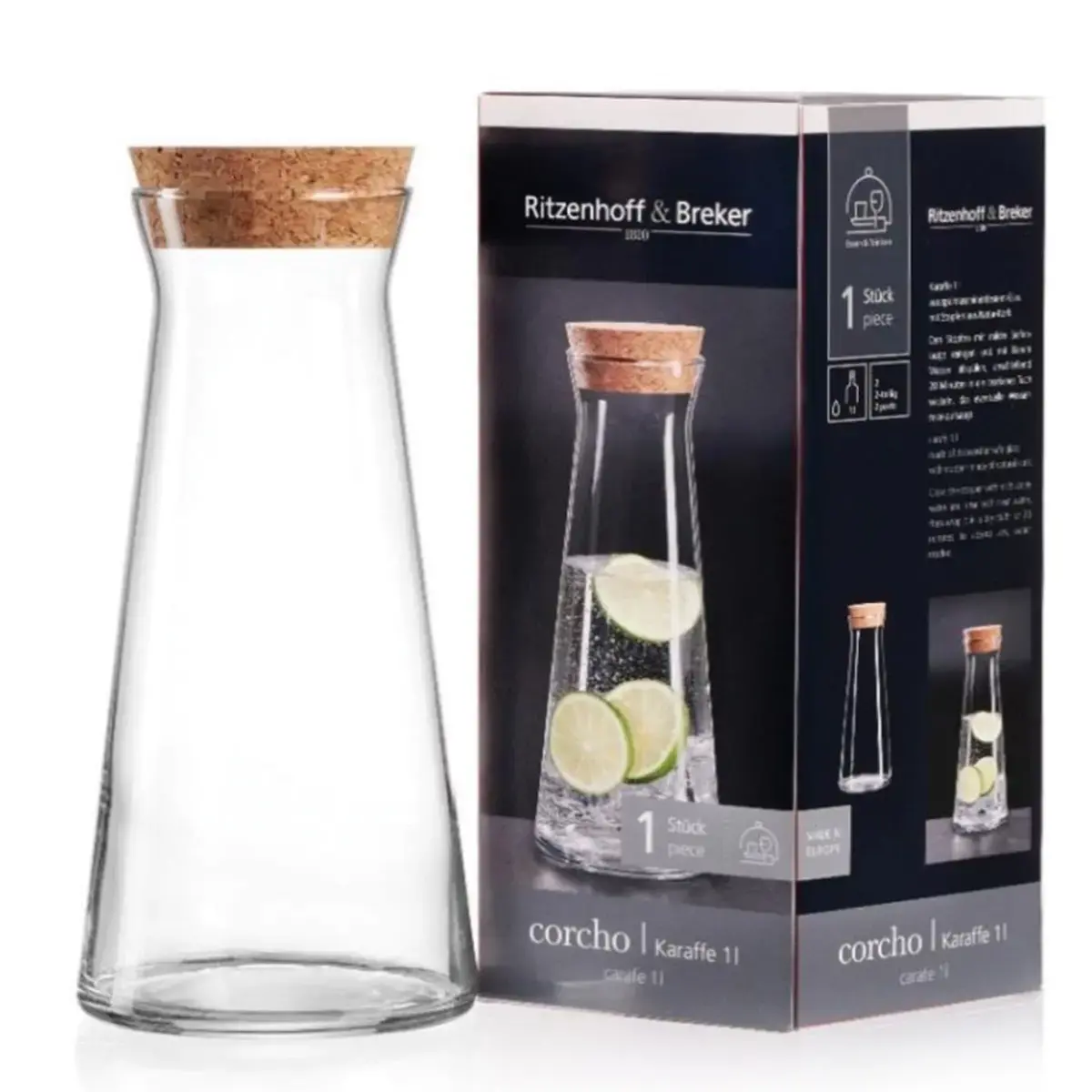 Carafe en verre CORCHO, 1 l - Ritzenhoff & Breker photo du produit