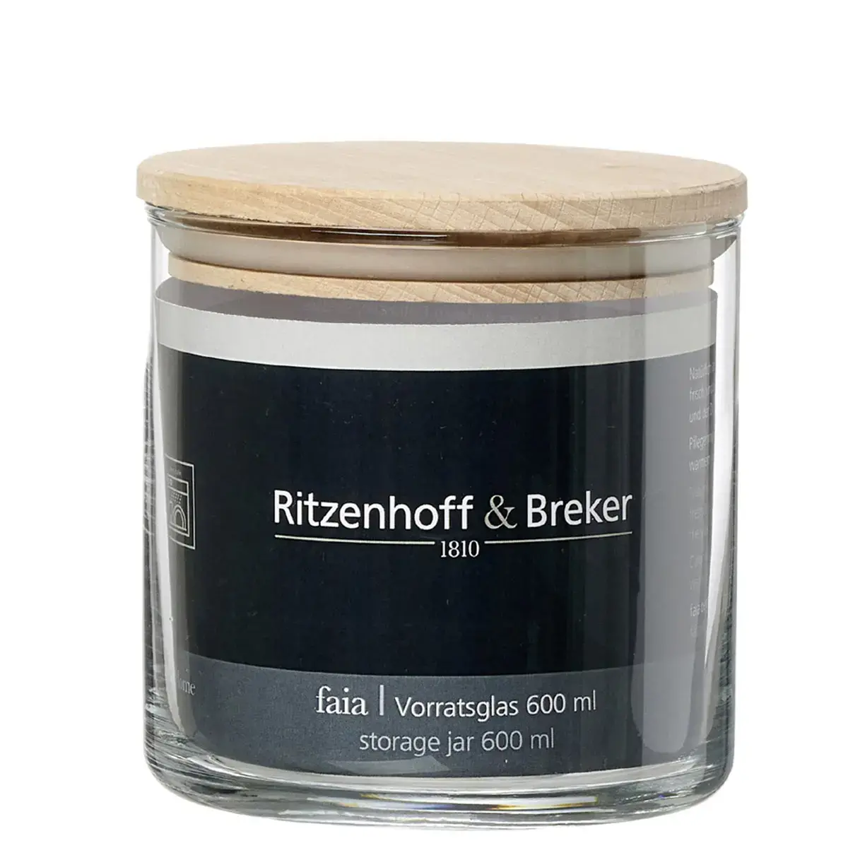 Bocal FAIA, rond, 1 litre - Ritzenhoff & Breker photo du produit